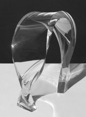 亚克力艺术丝带摆件样板间客厅茶