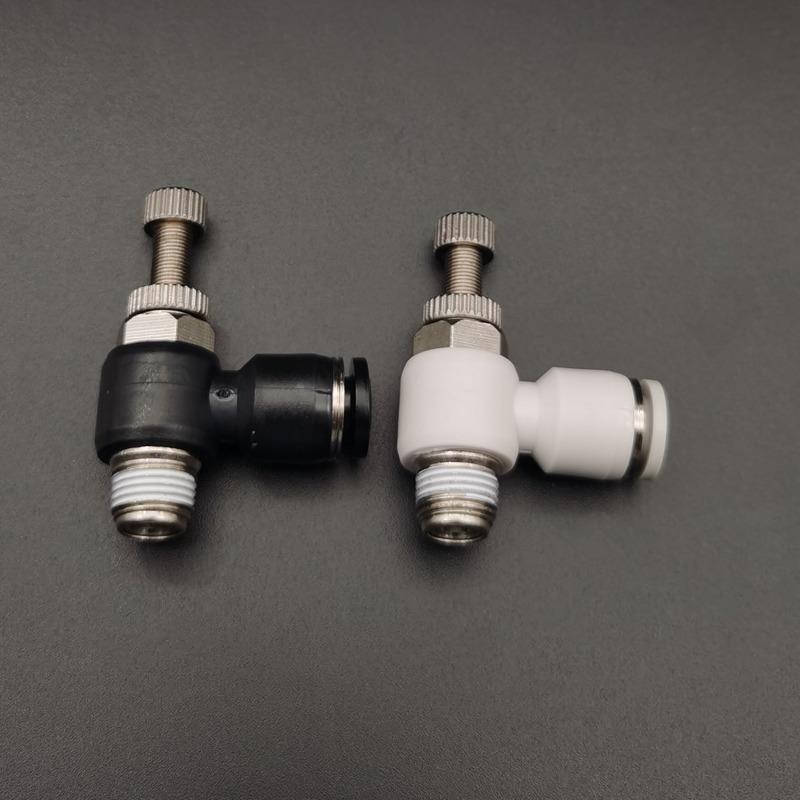 单向节流阀调速接头气动SL4-M5可调SL6-01液体气管气嘴802/03排气 - 图1