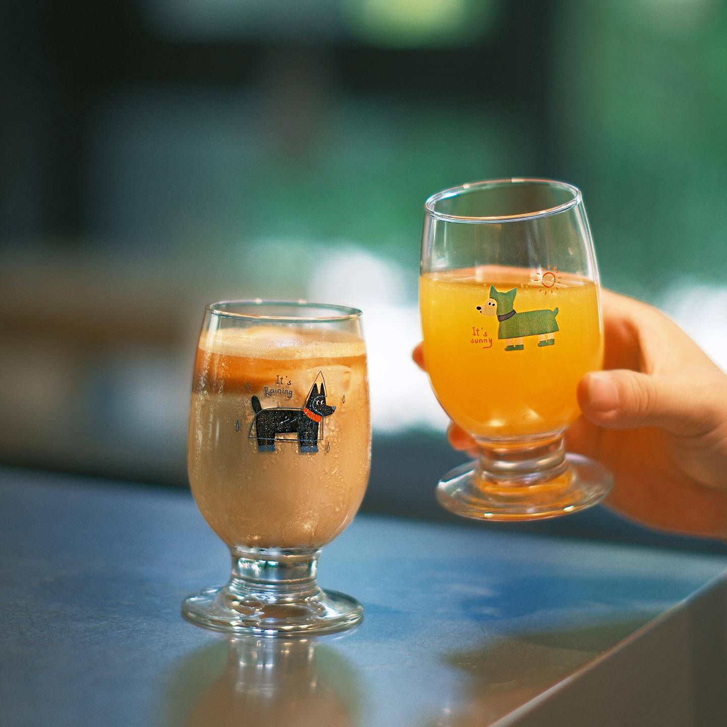 原创可爱雨衣狗狗杯子~玻璃杯高脚杯牛奶咖啡杯饮料水杯子红酒杯 - 图3