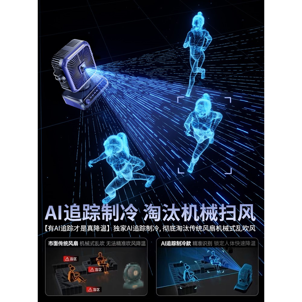 空调扇制冷】2025新款冷风机家用小型降温神器电风扇桌面便携宿舍 - 图2