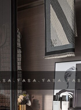 YASA【装饰围巾】样板房衣帽间卧室挂衣架意式轻奢围巾软装陈列品