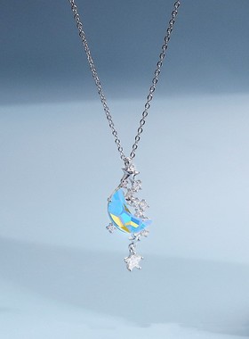 月溅星河项链女生2022新款轻奢简约高级锁骨链闺蜜生日礼物女友