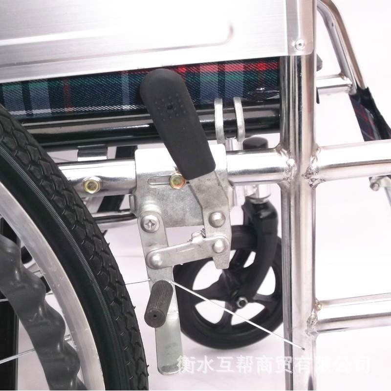 互康HK2电镀轮椅 折叠 带坐便 轻便老人四刹车残疾人老年轮椅车 - 图2