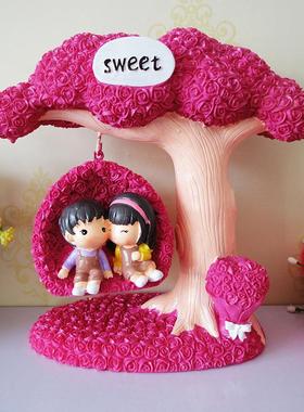 摆件家居装饰品酒柜创意现代客厅摆件电视柜结婚礼物卧室房间小摆