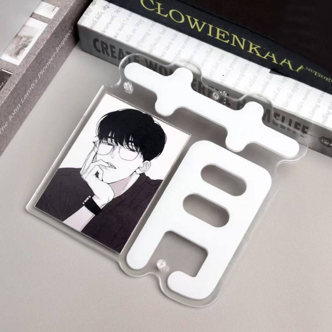 小红书同款黑白萌一寸小卡亚克力相框钥匙扣送闺蜜朋友高颜值谷美,淘宝优惠券,粉丝福利购,淘宝优惠卷