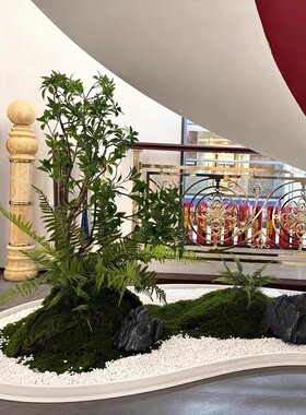 植物造景围挡装饰硅胶遮挡条阳台景观围边室内绿植围栏自粘小栅栏
