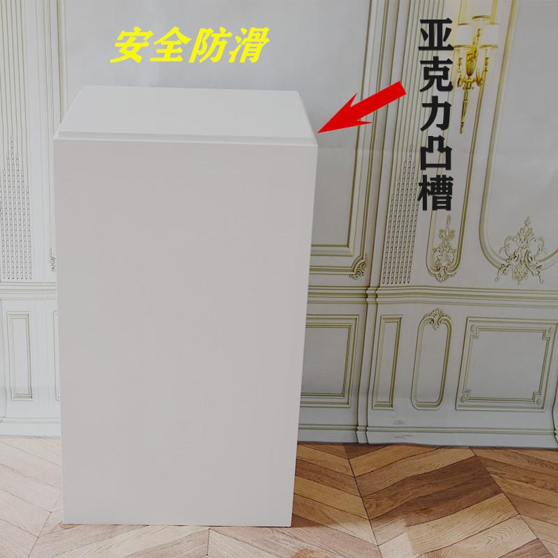 高清透明亚克力罩烤漆底座展示柜商业展会展示台工艺品玻璃防尘罩 - 图1