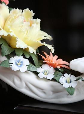 吉祥如意摆件开业乔迁新居高档陶瓷礼品客厅玄关公司送礼定制大号