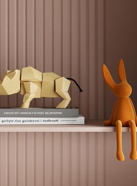 家居乔迁搬家儿童房书架装饰品样板间女儿房卧室温馨软装设计摆件