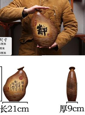 中式陶瓷本品因工茶室博古架禅意老板摆办公室件古架书饰柜复古风