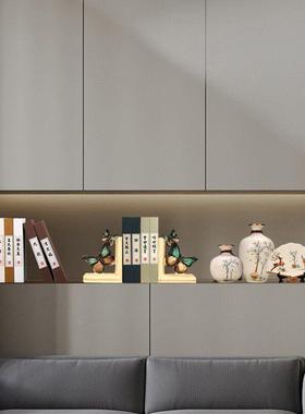 老板办室饰品轻奢复书古立架摆件书挡样板房装酒柜餐SSR厅公书柜