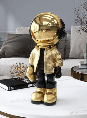 创太空人摆件客厅玄关电视柜家居品轻奢办公面饰室意桌装zls1631
