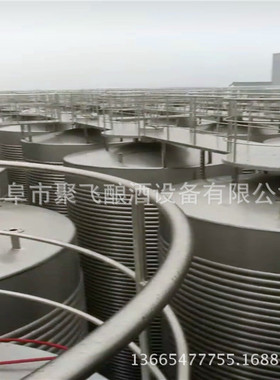 聚飞供应不锈钢发酵罐 盘管发酵罐 食品发酵罐　酒容器厂家