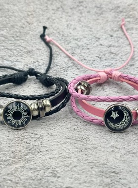 闺蜜远程感应手链中国风复古太极