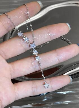 S925纯银轻奢小众绚丽之星项链