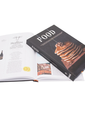 样板房陈列装饰书摆件 精装西餐美食英文仿真书 餐厅厨房道具书