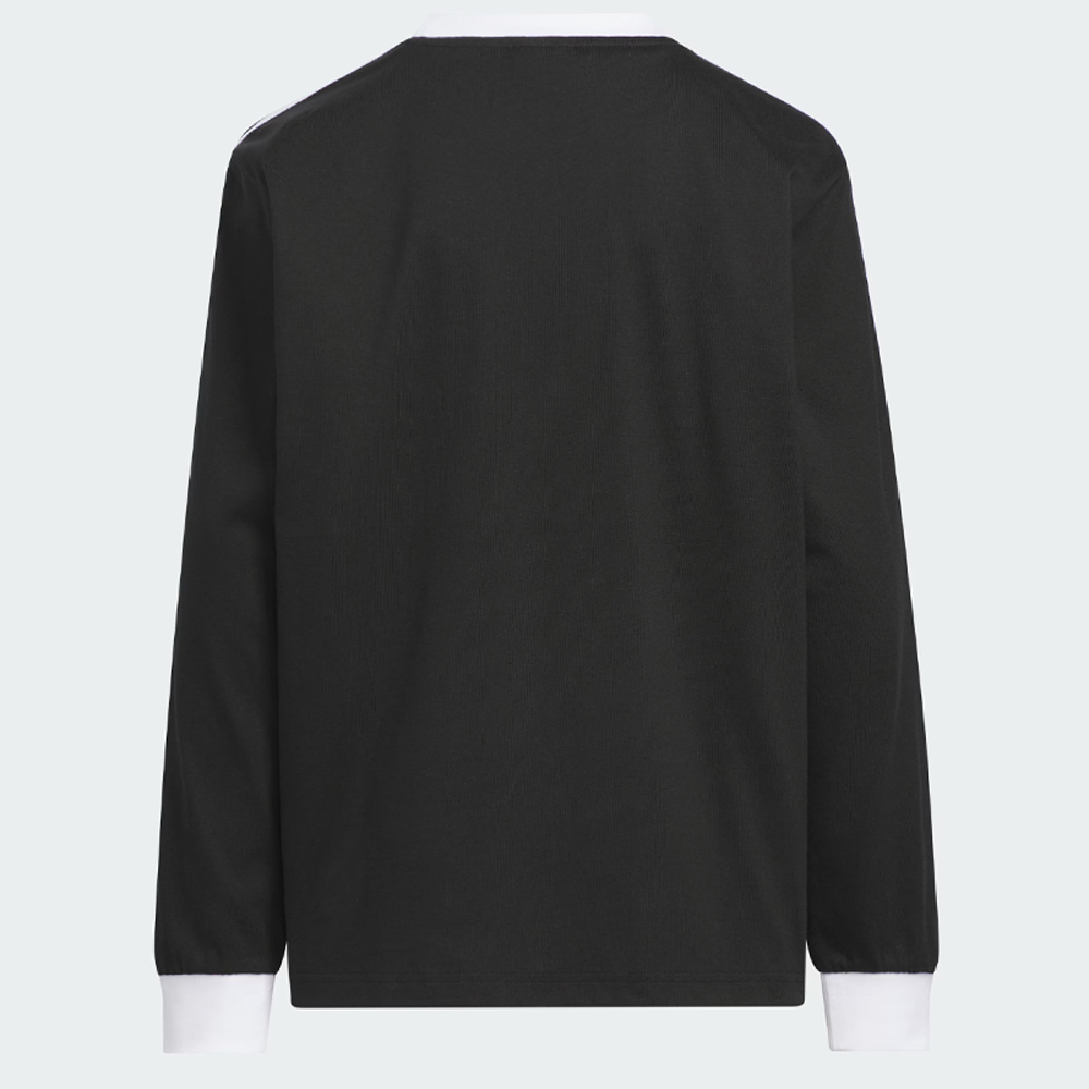 滔搏adidas阿迪达斯三叶草儿童三条纹宽松运动休闲长袖T恤HY2161 - 图0