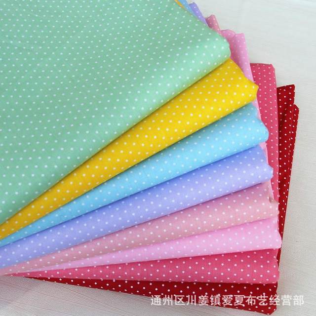 Cotton twill printed fabric Bedding fabric Small dots Quilt cover Bed sheet pillow cover fabric