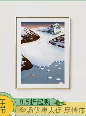 Guy Billout艺术家搞怪装饰画现实艺术客厅个性创意有趣卧室挂画