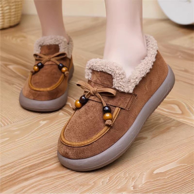 保暖雪地靴厚底加绒豆豆勃肯鞋女2025新款秋冬季乐福鞋棉鞋子,淘宝优惠券,粉丝福利购,淘宝优惠卷