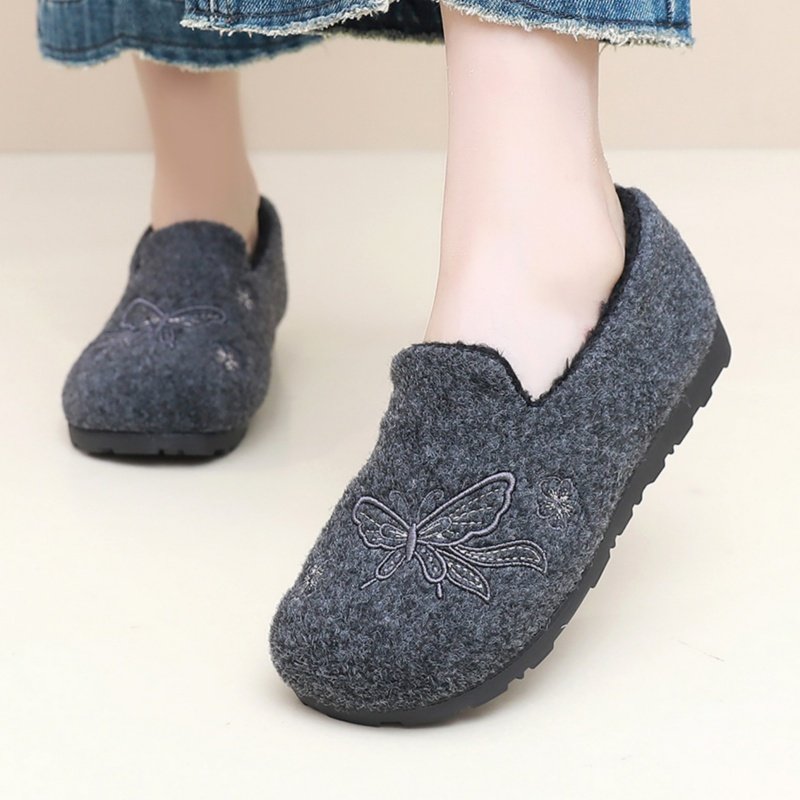 2025冬季韩版女款豆豆棉鞋加绒加厚妈妈棉靴保暖防滑平底软底女靴,淘宝优惠券,粉丝福利购,淘宝优惠卷