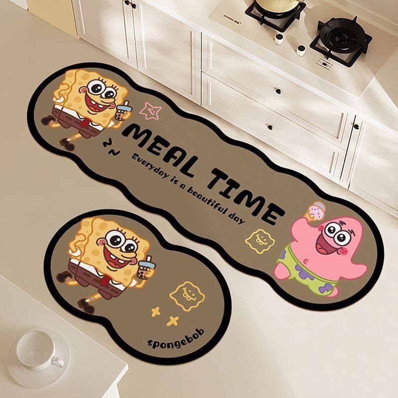 硅藻泥卡通吸水吸油浴室防滑地垫卫生间速干门垫厨房垫异形两件套,淘宝优惠券,粉丝福利购,淘宝优惠卷