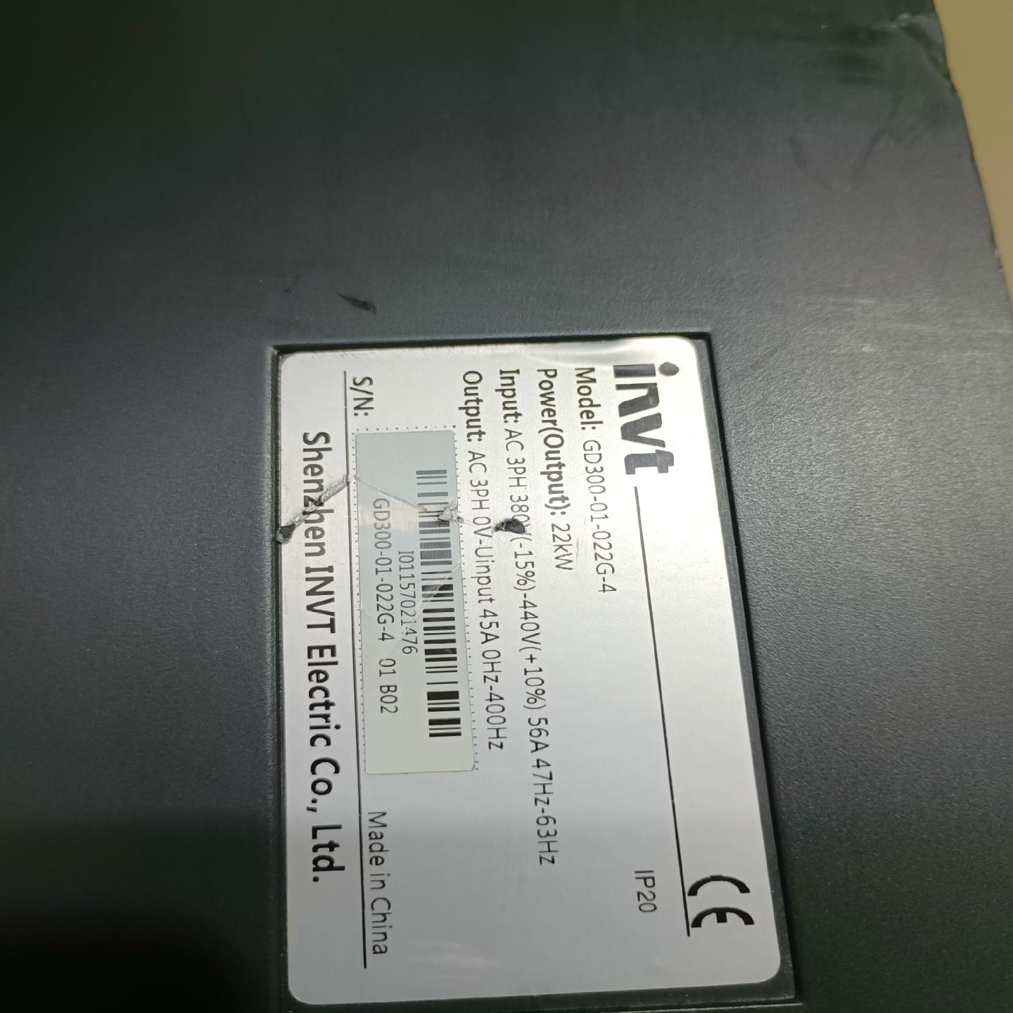 (询价)英威腾变频器22KW，GD300-01-022G-4，拆 - 图3