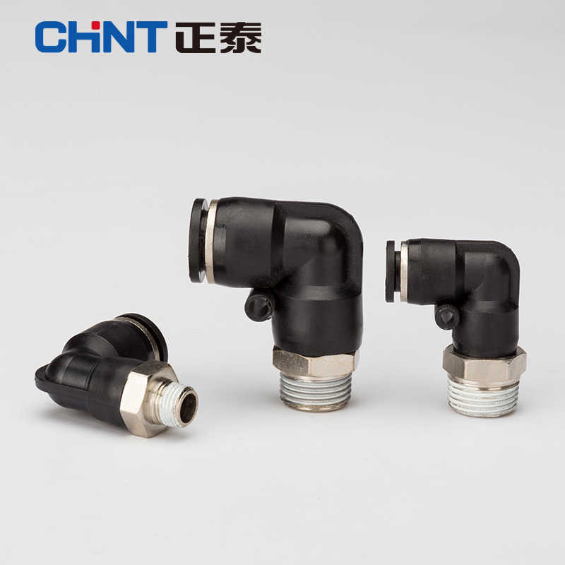 气动快速接头90度L型直角弯头铜软管气管快插NPL8-02/10-03 - 图2