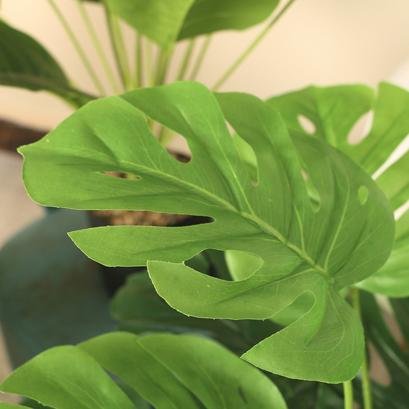 仿真假花塑料客厅摆设落地仿生绿植盆栽摆件龟背装饰假植物旅 - 图2