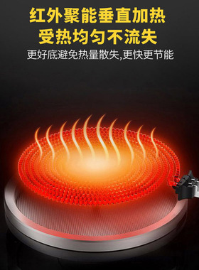 电陶炉家用大功率3500W不挑锅电磁炉圆形煮茶烧烤炉