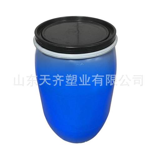 供应200升化工塑料桶200公斤抱箍法兰桶200l大口铁箍桶厂家 - 图3