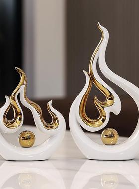 蒸蒸日上电视柜摆件家居饰品轻奢高档现代客厅酒柜玄关软装布置