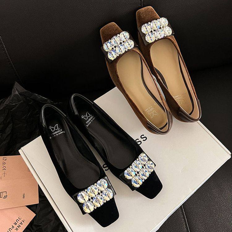 法式优雅水钻银色新娘鞋通勤小跟高跟鞋名媛气质方头猫跟单鞋女春,淘宝优惠券,粉丝福利购,淘宝优惠卷