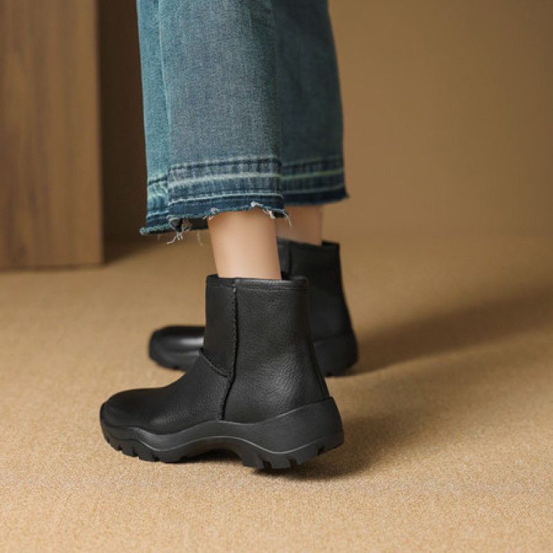 短靴子女士巨好看的保暖加绒2025爆新款冬季天雪地靴东北厚底棉靴,淘宝优惠券,粉丝福利购,淘宝优惠卷