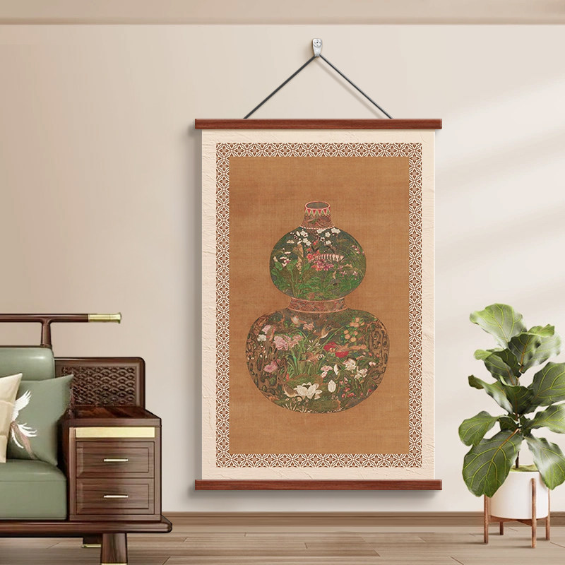 新中式吉祥福禄玄关入户装饰画客厅沙发背景墙挂画柿柿如意墙壁画,淘宝优惠券,粉丝福利购,淘宝优惠卷