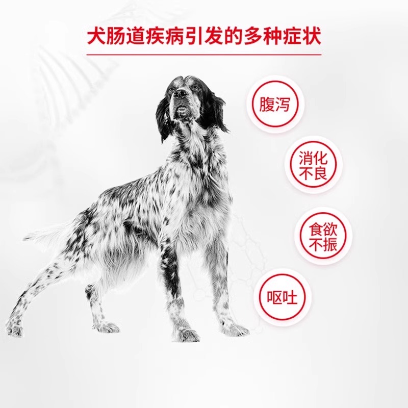 【自营】皇家狗粮改善狗腹泻呕吐胃炎结肠炎GI25成幼犬肠道处方粮 - 图0