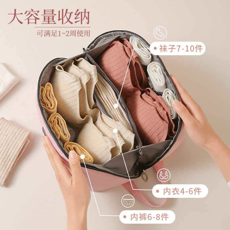 旅行收纳袋行李箱内衣内裤衣物收纳包防水密O封布袋旅游衣服整理 - 图1