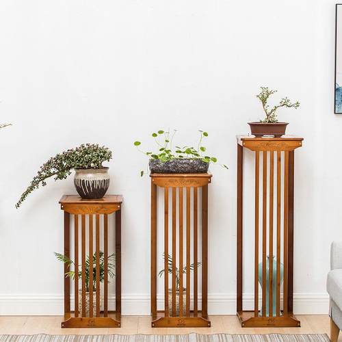 3Y沙发边几角几茶几方几茶桌边柜非实木客厅中式花架架盆栽置物架 - 图1