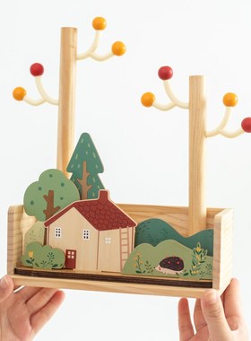 阿楹 客厅首饰钥匙挂架摆件入门玄关收纳盒M轻奢高级创意奶油装饰