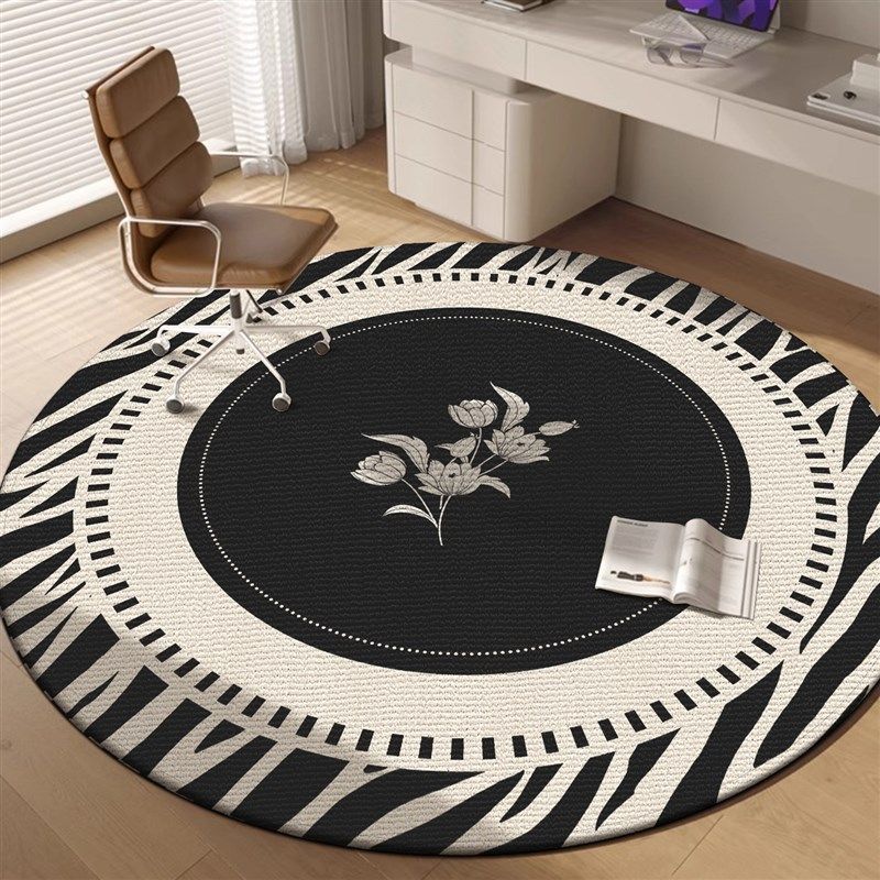 圆形地毯客厅卧室床边毯办公室椅子垫子防滑耐脏可裁剪电脑椅地垫,淘宝优惠券,粉丝福利购,淘宝优惠卷