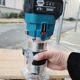 Electric edge trimming machine woodworking charging flip-fitting battery wood milling lithium gong machine engraving machine aluminum plastic board cutting groove tool