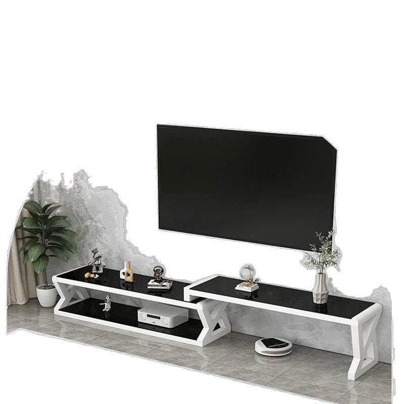 客厅电视柜钢化玻璃客厅柜简约现代茶几电视柜组合铁艺烤漆茶几,淘宝优惠券,粉丝福利购,淘宝优惠卷