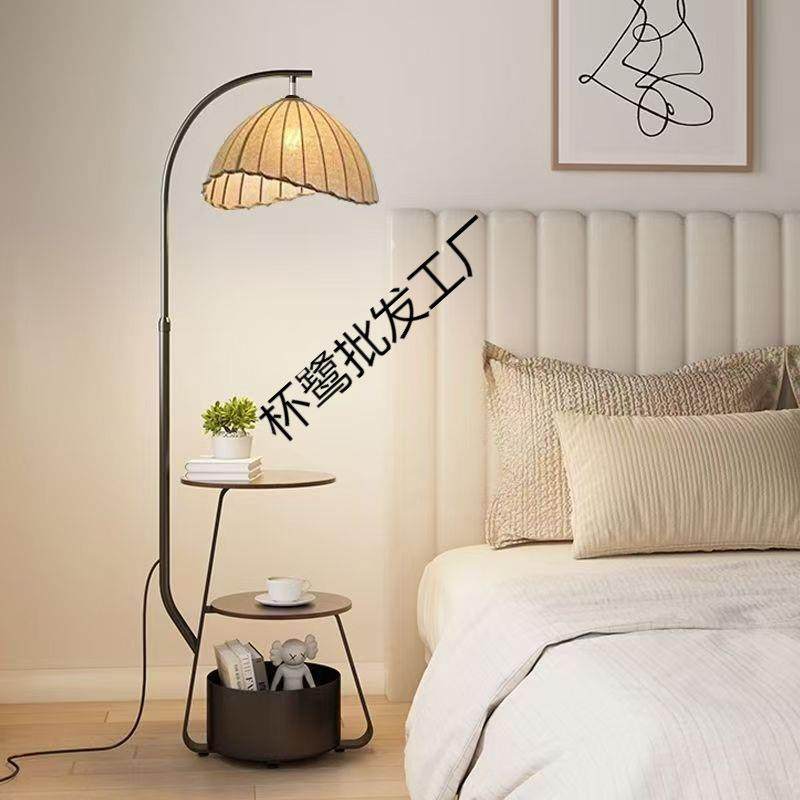 古风法式复古茶几落地灯客厅氛围灯一体灯中沙发卧室床头柜置物旁,淘宝优惠券,粉丝福利购,淘宝优惠卷