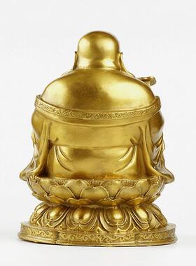 全黄铜弥勒佛像摆件家居装客厅摆设如意大肚笑佛弥陀佛工艺礼品摆