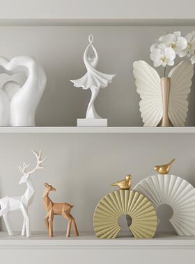 轻奢高档电视柜壁龛摆件现代简约家里客厅酒柜办公室柜艺术装饰品