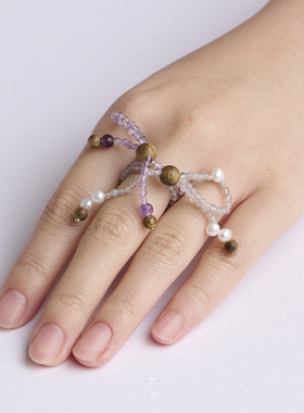 子休沉香珍珠戒指本命年礼物