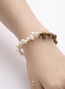 子休沉香珍珠手链本命年礼物