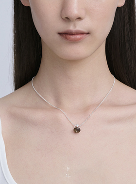 子休沉香聚宝瓶银项链女生礼物