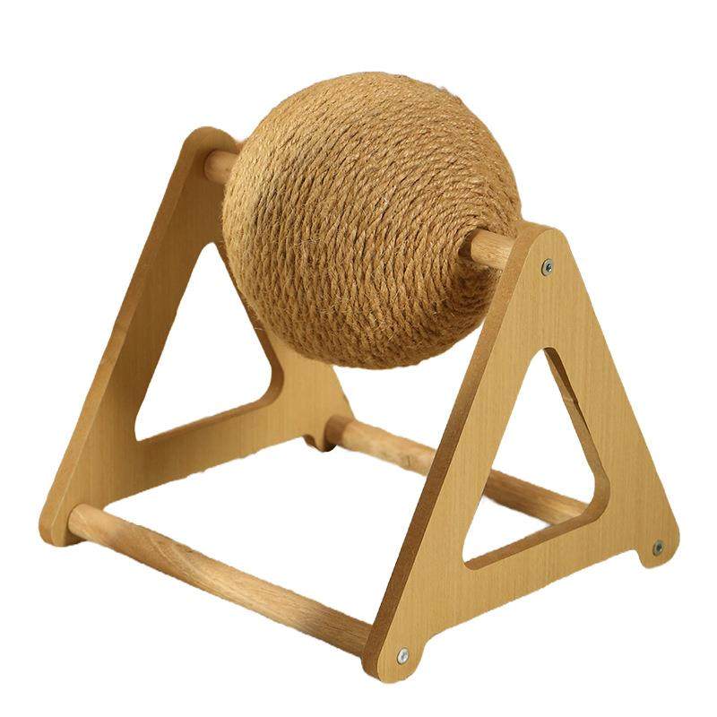 三角转球猫抓板猫咪玩具耐抓耐磨猫抓球麻绳缠绕磨爪自嗨猫爬架,淘宝优惠券,粉丝福利购,淘宝优惠卷