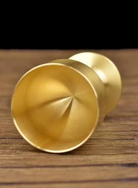 中式黄铜高脚酒杯铜杯子家用酒宴小酒杯酒具装饰摆件厂家